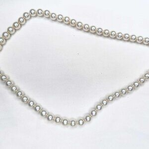 ✨ Vintage 1950s Classic Faux Pearl Necklace w/ (USA)